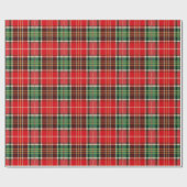 Papier Cadeau Plaid de Noël traditionnel (Plat)