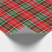 Papier Cadeau Plaid de Noël traditionnel (Coin)