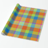 Papier Cadeau Plaid décoratif (Déroulé)