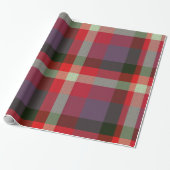 Papier Cadeau Plaid Décoratif (Déroulé)