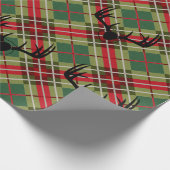 Papier Cadeau Plaid Deer Antler (Coin)