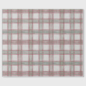 Papier Cadeau Plaid des Fêtes de Noël  (Plat)