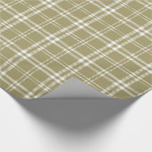 Papier Cadeau Plaid d'or (Coin)