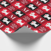 Papier Cadeau Plaid écossais de Christmas West Highland (Coin)