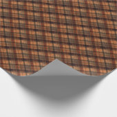 Papier Cadeau Plaid écossais écossais écossais écossais marron o (Coin)