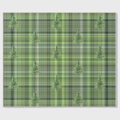 Papier Cadeau Plaid Gree, Noël Arbre Vacances (Plat)