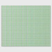 Papier Cadeau Plaid Green Christmas Holiday mignon Moderne (Plat)