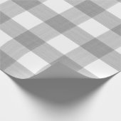 Papier Cadeau Plaid gris de Buffalo (Coin)
