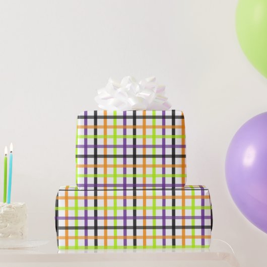 Papier Cadeau Plaid Halloween 8 (Cadeaux de fête)