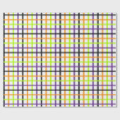 Papier Cadeau Plaid Halloween 8 (Plat)