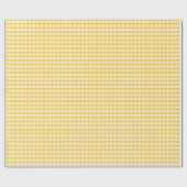 Papier Cadeau Plaid jaune (Plat)