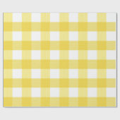 Papier Cadeau Plaid jaune de Buffalo (Plat)