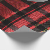 Papier Cadeau Plaid Moderne Abstraite Rouge Noir Plaid Collectio (Coin)