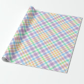 Papier Cadeau Plaid Pastel (Déroulé)