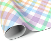 Papier Cadeau Plaid Pastel (Coin rond)