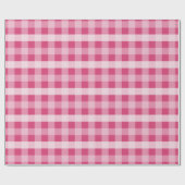 Papier Cadeau Plaid rose (Plat)