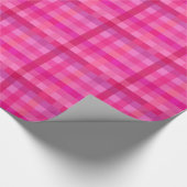 Papier Cadeau Plaid rose et lavande (Coin)