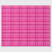Papier Cadeau Plaid rose et lavande (Plat)