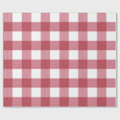 Papier Cadeau Plaid rouge de Buffalo (Plat)