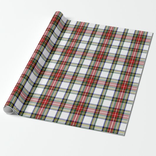 Papier Cadeau Plaid royal de robe de Stewart (Déroulé)