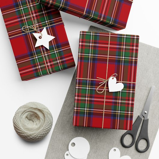 Papier Cadeau Plaid Rustic Stewart Tartan