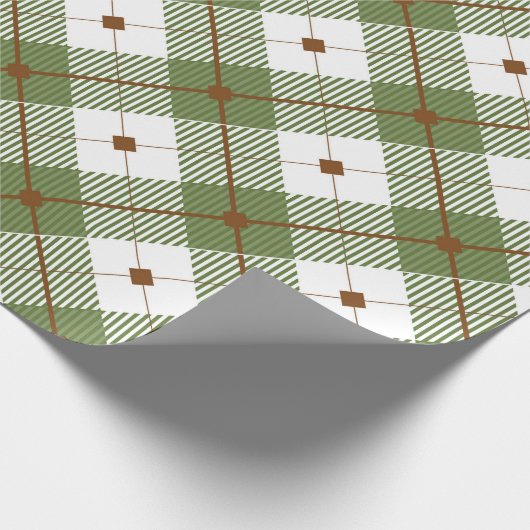 Papier Cadeau Plaid rustique (Coin)