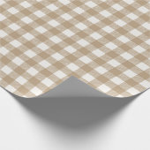 Papier Cadeau Plaid Rustique Tan Buffalo (Coin)