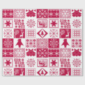 Papier Cadeau Plaid scandinave (Plat)