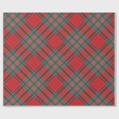 Papier Cadeau Plaid Tartan Clan MacBean Motif vert (Plat)