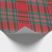 Papier Cadeau Plaid Tartan Clan MacBean Motif vert (Coin)