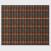Papier Cadeau Plaid Tartan Classic Warm Dark Rustic Elegant (Plat)