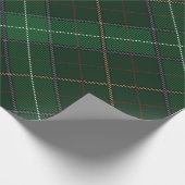 Papier Cadeau Plaid Tartan Walsh Christmas Motif vert (Coin)