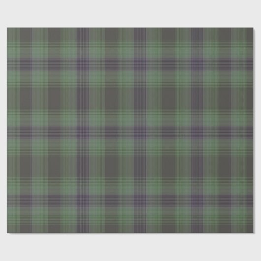 Papier Cadeau Plaid vert (Plat)