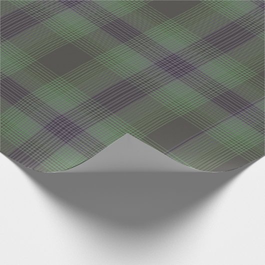 Papier Cadeau Plaid vert (Coin)