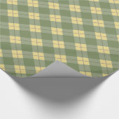 Papier Cadeau Plaid vert (Coin)