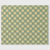 Papier Cadeau Plaid vert (Plat)