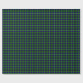 Papier Cadeau Plaid vert bleu Lamont tartan (Plat)