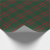 Papier Cadeau Plaid vert de Stewart (Coin)