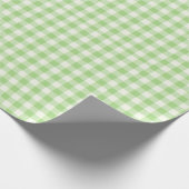 Papier Cadeau Plaid Vert - Enveloppe cadeau À damiers classique (Coin)