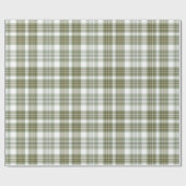 Papier Cadeau Plaid vert et blanc (Plat)