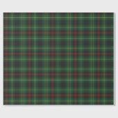 Papier Cadeau Plaid vert et rouge (Plat)