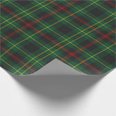Papier Cadeau Plaid vert et rouge (Coin)