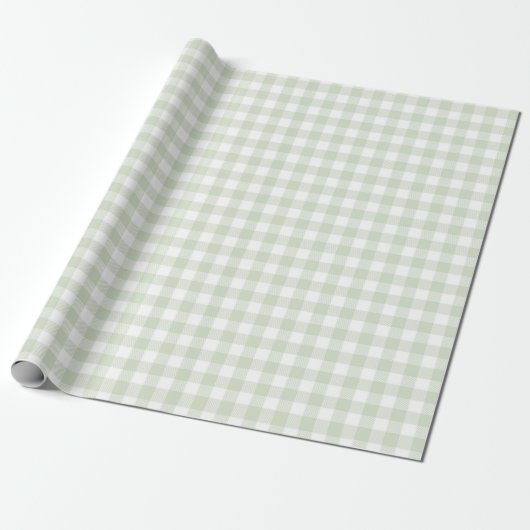 Papier Cadeau Plaid vert Faye et LAuren (Déroulé)