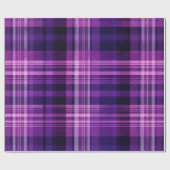 Papier Cadeau Plaid violet (Plat)