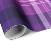 Papier Cadeau Plaid violet (Coin rond)