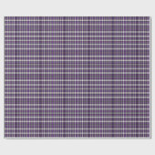 Papier Cadeau Plaid Violet Et Noir (Plat)