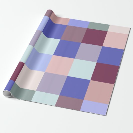 Papier Cadeau Plaids colorés (Déroulé)