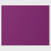 Papier Cadeau Plain floral pattern retro burgundy (Plat)