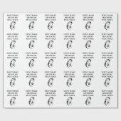 Papier Cadeau plaisanterie de phd (Plat)