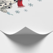 Papier Cadeau Plaisir dalmate enneigé (Coin)